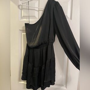 Steve Madden Black One-Shoulder Dress